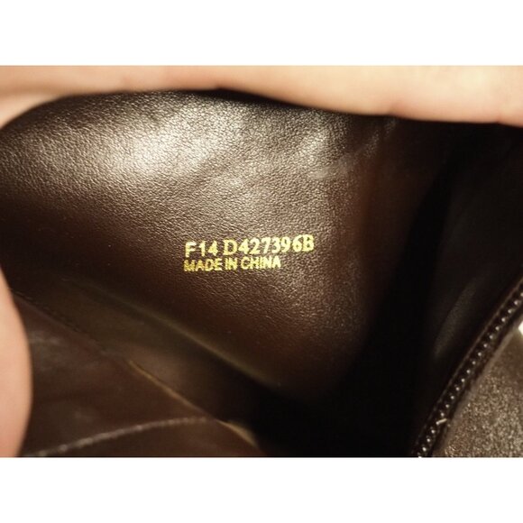 Cole Haan Dark Brown Leather Round Toe Chunky Heel Zipper Ankle Boots, Size 6 US - Picture 7 of 10